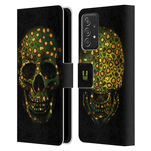 Housse cuir Samsung Galaxy A53 5G étui portefeuille compatible modèle 2022 guépard