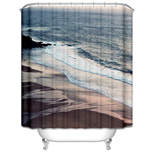 Rideau de douche mer 180x200cm KnSam pour évader votre esprit sous la douche chaque matin - 3