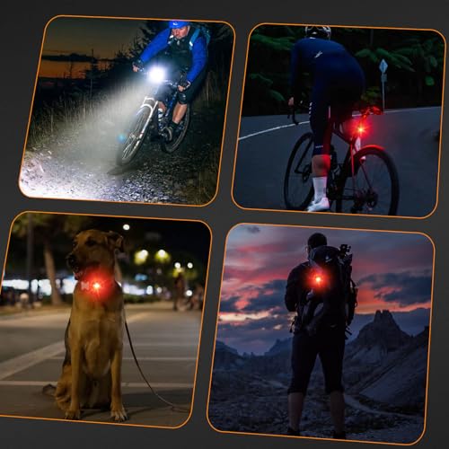 Tavaler Fahrradlicht Set USB Aufladbar | StVZO Zugelassen Fahrradbeleuchtung Set | IPX5 Wasserdicht Fahradlichterset LED | Fahrrad Licht Vorne | Fahrradlicht Hinten & Rücklicht Fahrrad