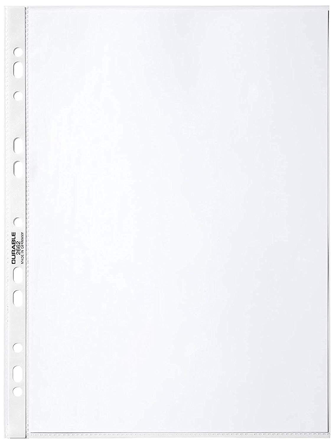 Durable 267219 Prospekthüllen (DIN A4 Business, 0,05 mm) (1500 Hüllen (15 Beutel))