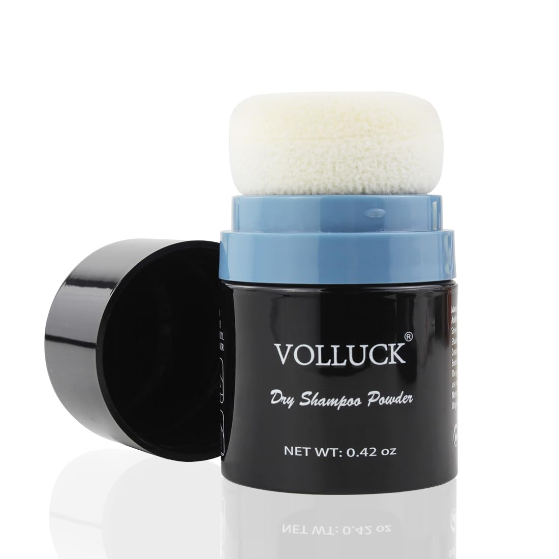 VOLLUCK Dry Shampoo Powder 0.42oz – Travel Size, Oil Absorbing & Volumizing, Natural Look for Women & Men, Invisible Finish for All Hair Types