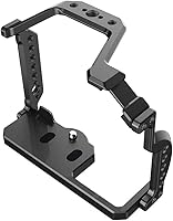 Vista 4 de NICEYRIG Jaula para Panasonic Lumix G95 G85, jaula de cámara de ajuste de forma con riel NATO Cold Shoe - 407