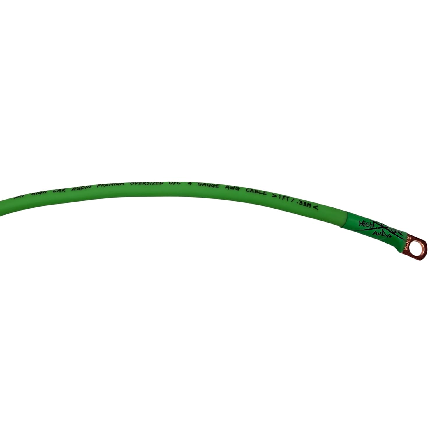 Sky High Oversized 4 Gauge OFC Big 3 Upgrade Green/Black Electrical Wiring Kit