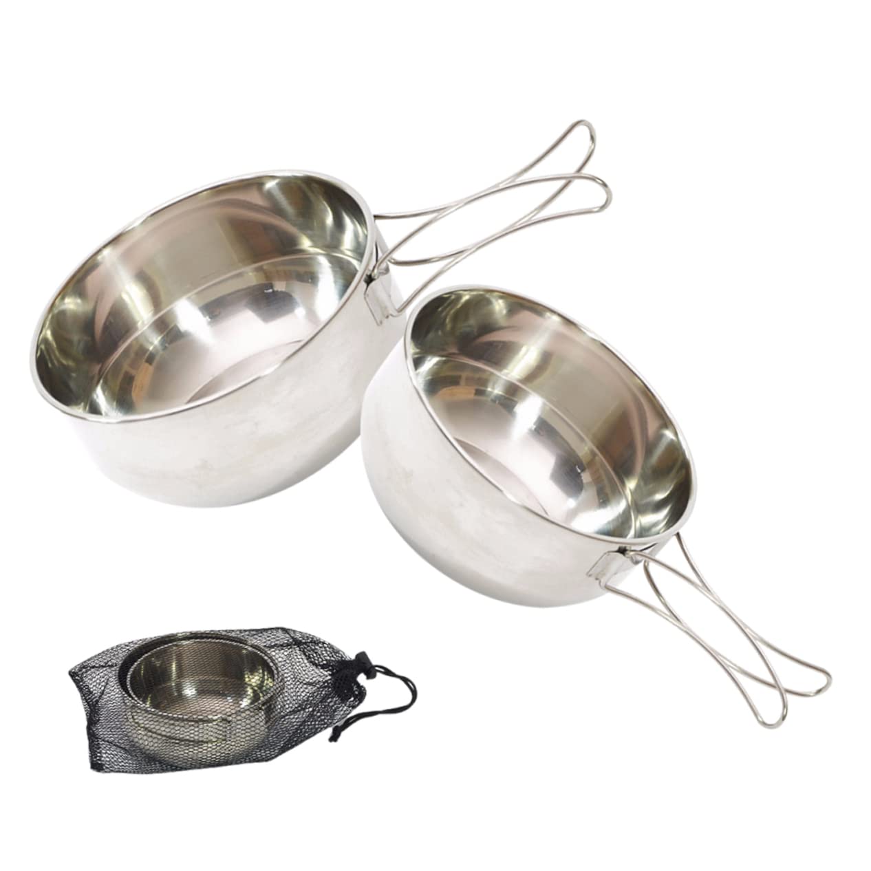Bol portable de cuisine avec poignée pliable anti-brûlure