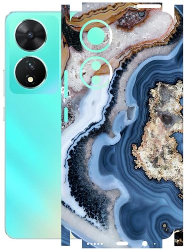 Image of AtOdds - Full Body Back Screen Guard Protector Film - Lamination Wrap Skin Sticker Compatible with VIVO T2 (5G) | Scratchproof Matte Finish (Floor Marble)