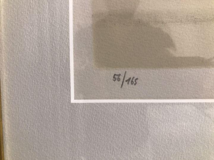 Amazon.co.jp: ベルナールカトラン 白いカサキンの少女 リトグラフ