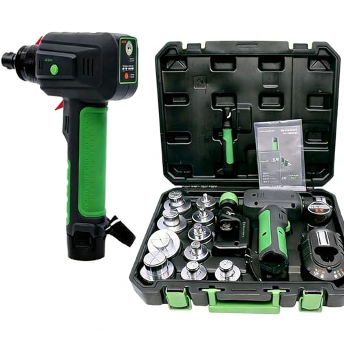 Kit de herramientas expansoras hidráulicas eléctricas con cabezales reemplazables, batería y cortadores de tuberías para aire acondicionado, tuberías de cobre