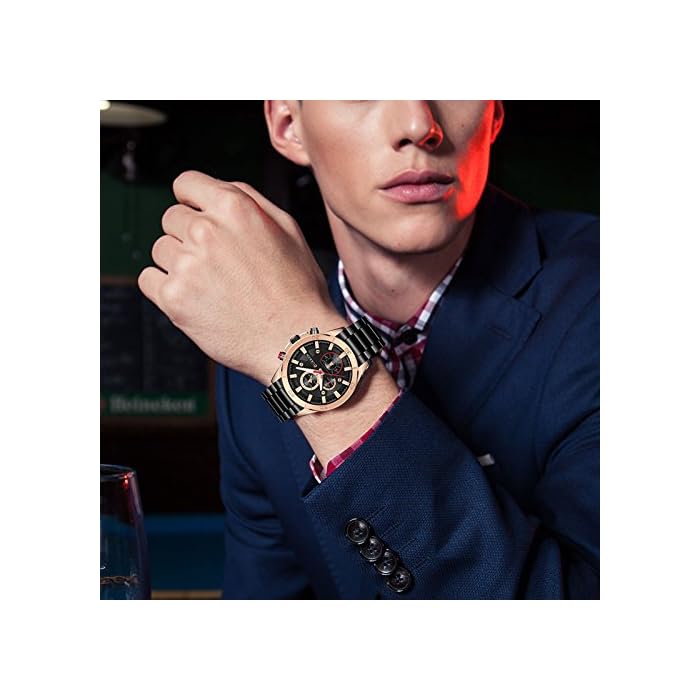 CURREN 8275 Luxury Tungsten Acero Reloj para Hombres de Negocios Relojes de Pulsera Deportivos análogos Ocasionales - Imagen 12