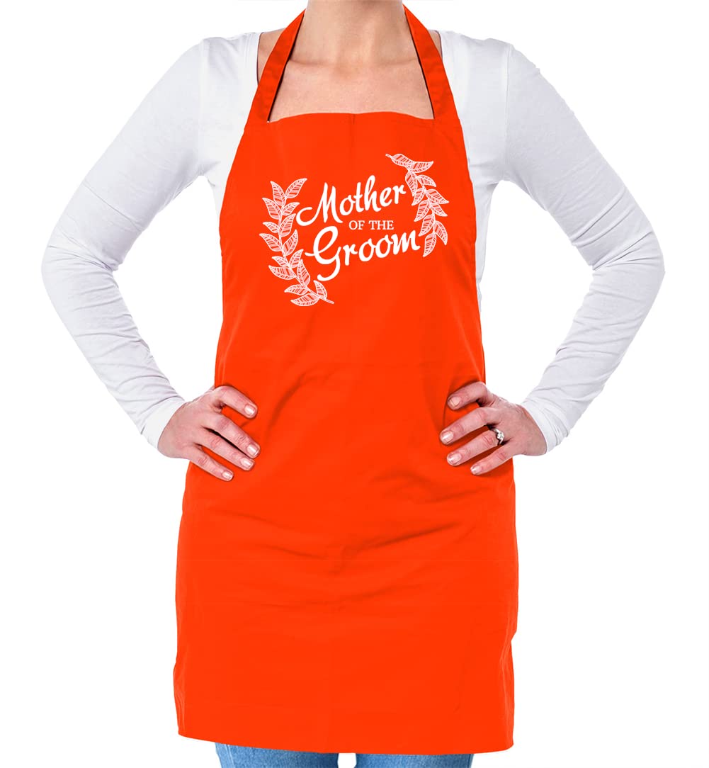 Dressdown Mother Of The Groom - Unisex Adult Kitchen/BBQ Apron - Orange - One Size