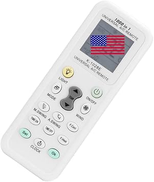 Universal Remote Control for KELVINATOR Changhong Frenb Galanz ELECTROLUX Chunlan Feipu Goldstar Dongbao Changfu Frigidair Geweier Daikin Celsius Fuji AC A/C Air Conditioner