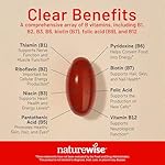 NatureWise Vitamin B Complex for Women and Men - with Folic Acid Biotin B1 B2 B3 B6 B12 - Support Cellular Energy & Mental Clarity - Gluten & Dairy Free, Non-GMO - 150 Softgels[5-Month Supply] - Image 3