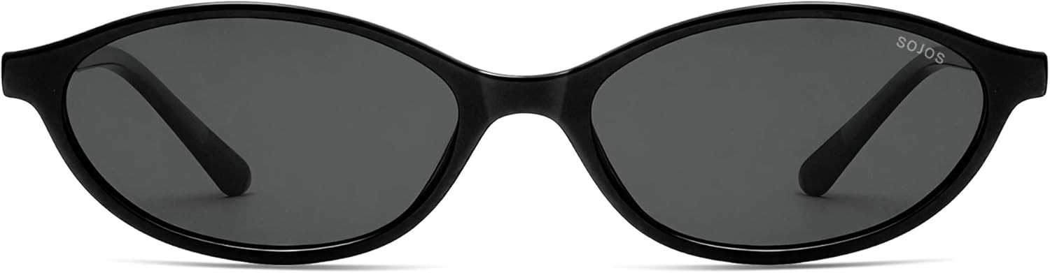 SOJOS TR90 Ultra Light Flexible Sunglasses for Women Retro Oval Polarized Cat Eye Vintage Shades UV400 Protection Comfort Fit - Image 2