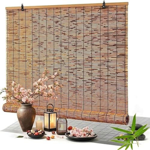 Natural Bamboo Roll Up Blinds