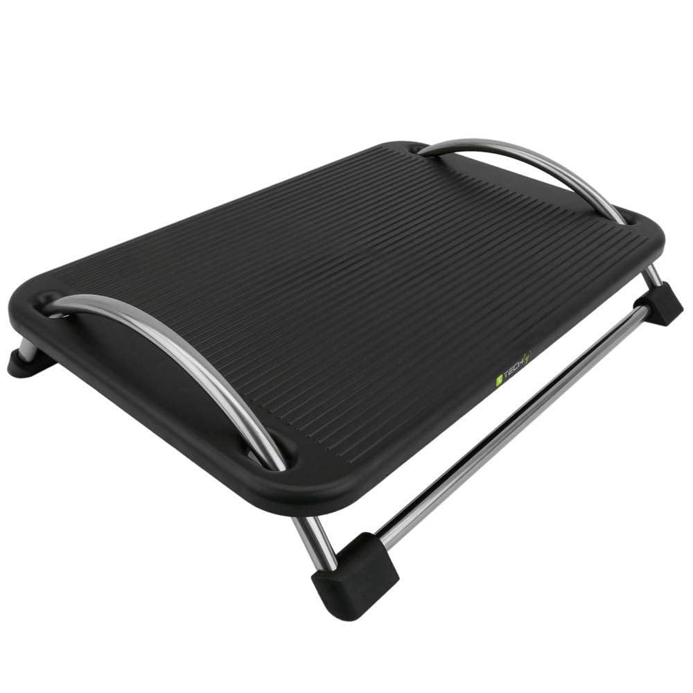 Techly 305564 Poggiapiedi Regolabile Nero