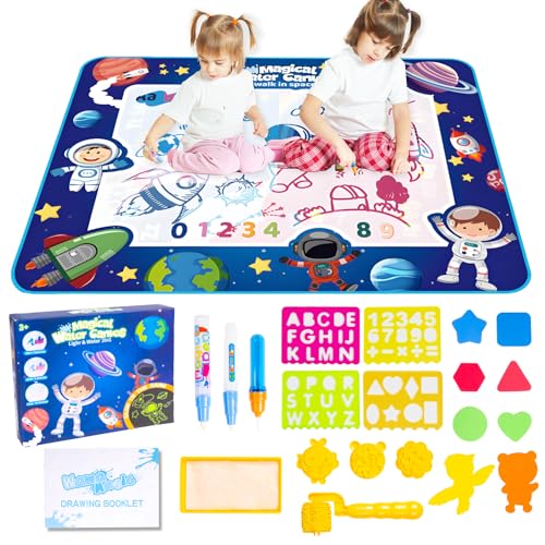 Wasser Kritzelmatte Schreibtafel für Kinder,Doodle Matte, 100x80cm Super...