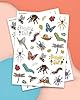 xo, Fetti Bug Temporary Tattoos - 48 Glitter Styles | Buggin' Out Insect Birthday Party Supplies, Bees, Spiders, Beetles, Butterflies, Arts and Crafts #1