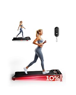 Walking Pad, Treadmill with Incline, 10% Under Desk Treadmill, EAGLOG 2.5HP Portable Treadmills for Home Small Women, Running Machine with Remote Control, 330lbs Capacity - Amazon product rated Grade A