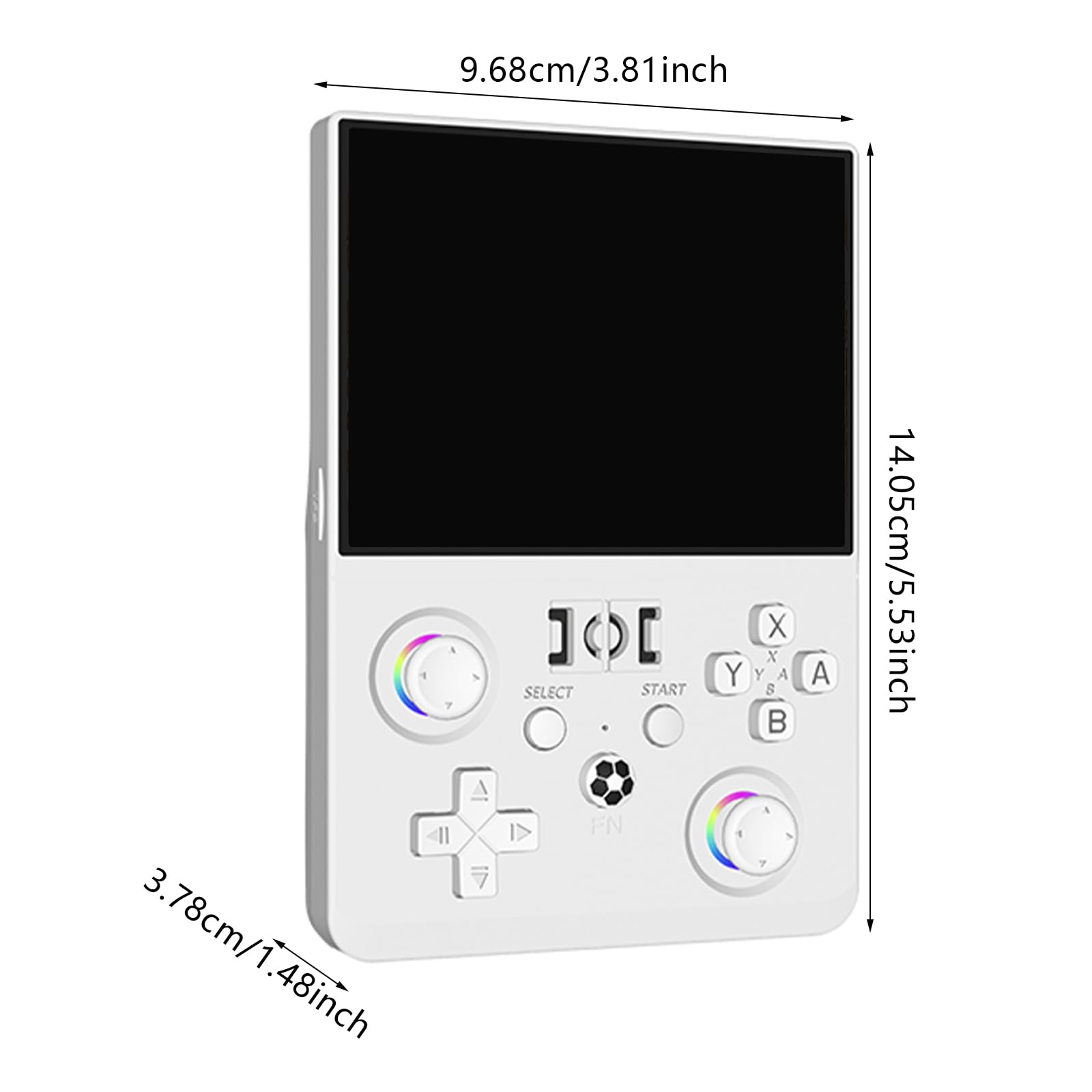 Console de jeu portable, écran 4,5", 64 Go, blanc