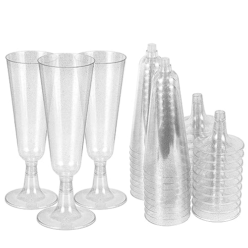 Matana - 48 Flute Da Champagne Eleganti In Plastica, 150ml - Lavabili E - Foto 4