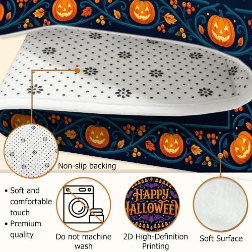 Alfombra de pelo bajo lavable con esponja protectora para dormitorio 7