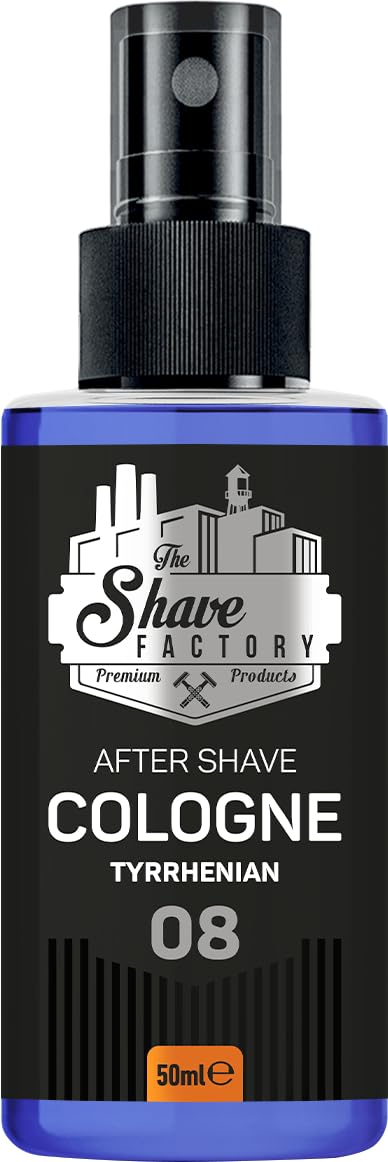 The Shave Factory After Shave Cologne - A Fragrant Essence For Impeccable After Shave Care For A Long-Lasting Sensation Of Freshness And Comfort (50ML, 08 Tyrrhenian)