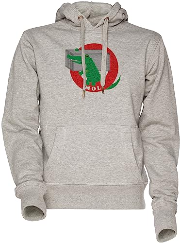 Sweat à capuche Mol Gator gris : le sweatshirt unisexe qui ne se déforme pas au lavage