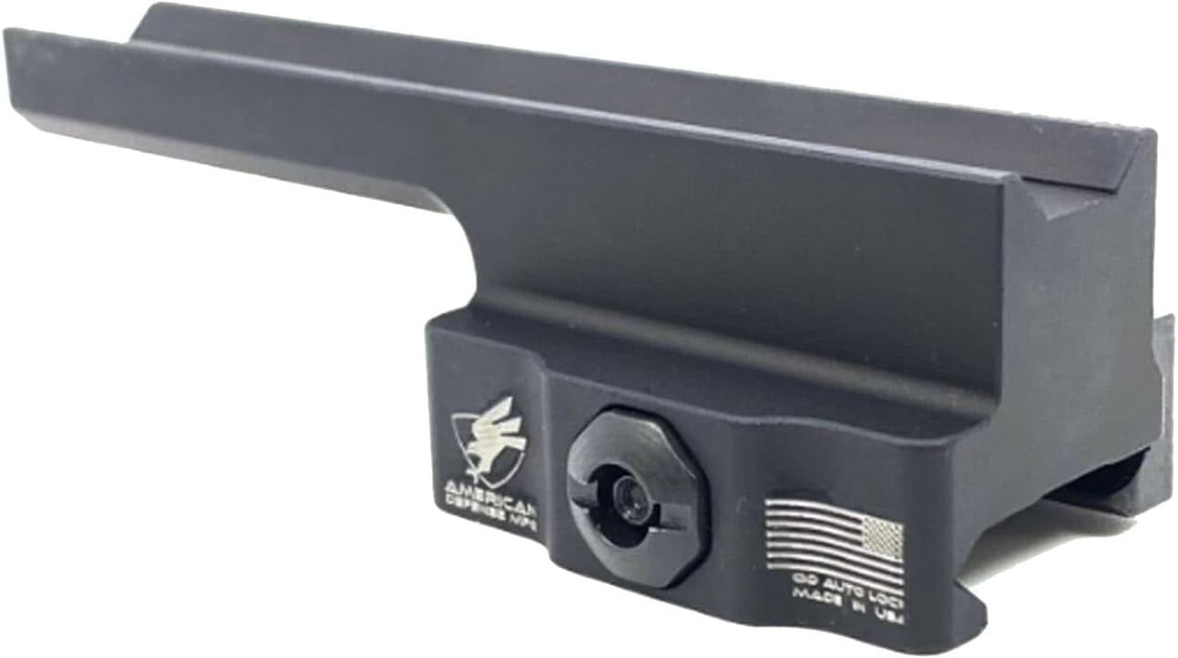 American Defense Manufacturing Cantilever ACOG Base, Standard Legacy Lever, Black, AD-B3-C-STD