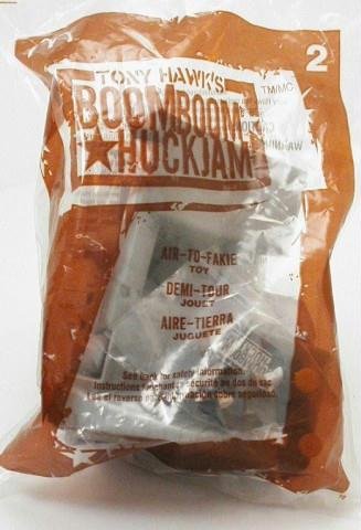 Air-To-Fakie Skateboard Toy - 2004 McDonald's Happy Meal Tony Hawk's BoomBoom HuckJam Series #2