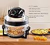 ARTECH 17L Halogen Air Fryer - Halogen Oven, 1400W, With Extender Ring, Roast, Bake, Grill, Defrost, 60 Min Timer, 125°C-250°C Adjustable Temperature, Accessories Included