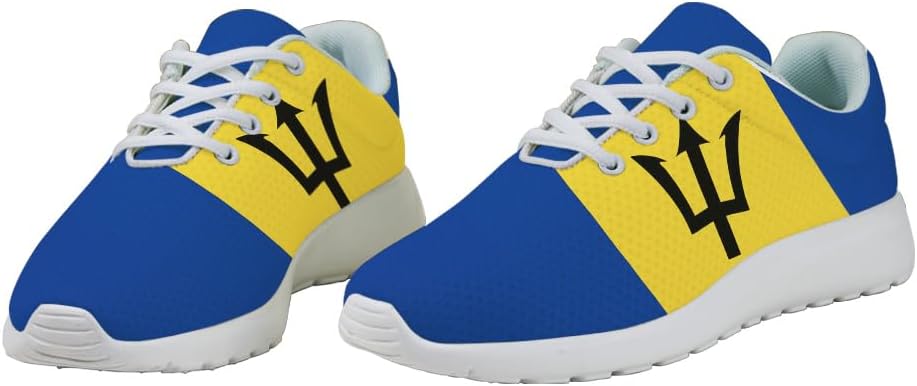 Barbados Flag Shoes for Women Men Trail Running Casual Fashion Sneakers Slip-on Tennis Shoes