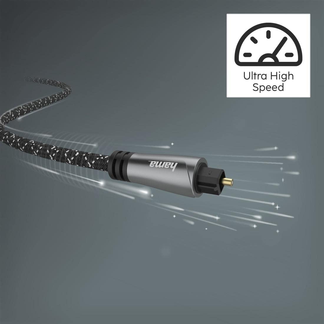 Cavo Audio Digitale Toslink Maschio - Toslink Maschio 5m Nero