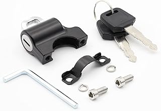 Elektrikli Bisiklet Kancası Kilidi Güvenli Kilidi Motosiklet/ -TV Için 2 Anahtar, Konforlu Soket Horoz Anahtarı, Siyah, Siyah