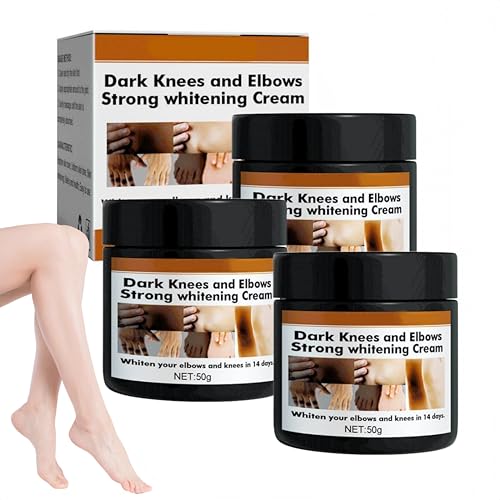 Starke Aufhellungscreme, Haut Bleichcreme Lightening Cream, Dunkle Knie Und Ellbogen, Aufhellungscreme Aufhellen, Intimate Area Skin Whitening Cream, Ellbogen & Innenschenkel (50g, 3)