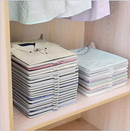 Organizador de armario, carpeta de ropa para camisetas, paquete de 12 unidades, solución plegable para organización de dormitorio, almacenamiento que ahorra espacio para un fácil arreglo de camisetas