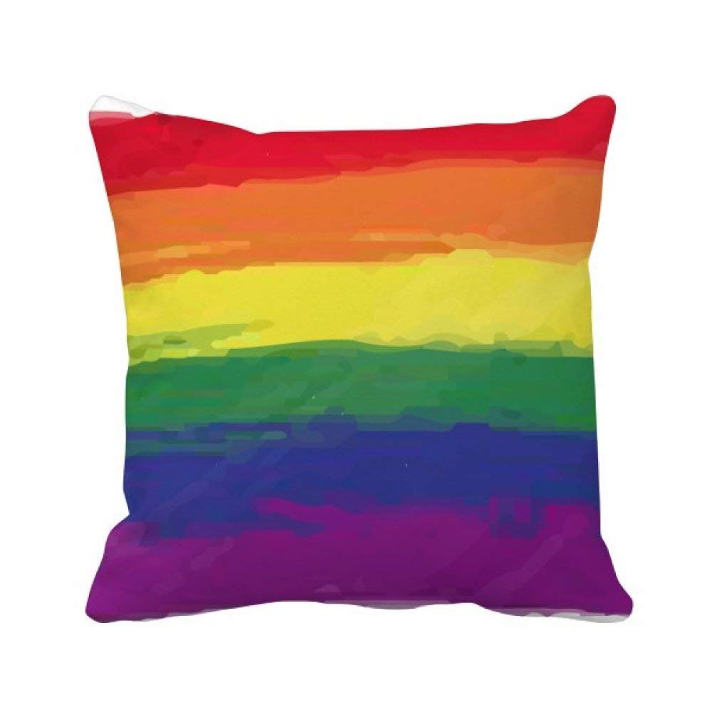 Coussin arc-en-ciel Gay Lesbian en silicone, idée cadeau déco maison idéale