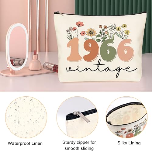 Set vintage 60 cumpleaños para mujer bolso y cosmetiquera miniatura 4