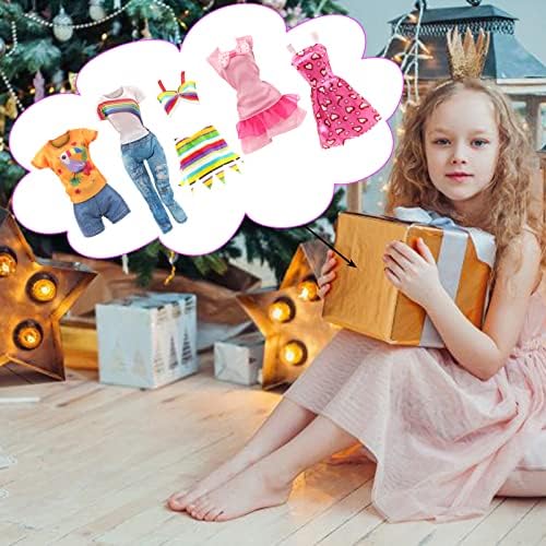 Miunana 40 Doll Clothes and Accessories Fashion Dresses Tops Pants Outfits Wedding Gown Party Dresses Swimsuits Bikini Mini Dresses Hangers Shoes for 11.5 inch Doll