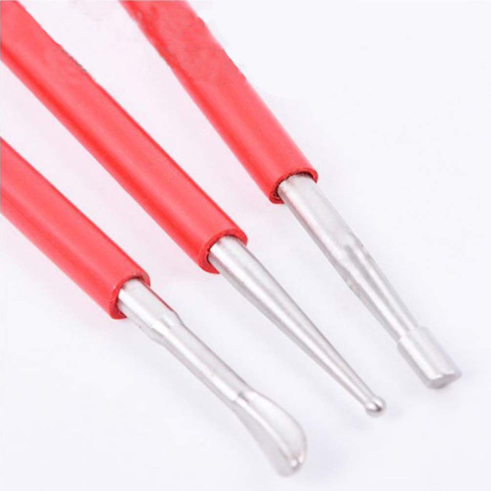 EMagTech 6 Strumenti Per Scultura In Acciaio Inox A Doppia Testa, Colori Titanio, Oro E Argento, 11.7 Cm