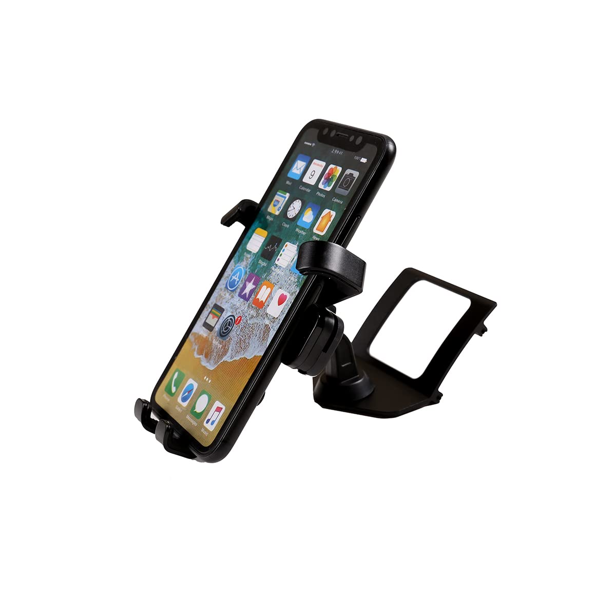 YANER Support de téléphone portable en alliage d'aluminium pour console centrale de voiture pour BMW Série 3 E90 E92 2005–2012 Accessoires de voiture