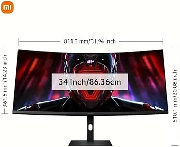 Amazon.com: XIAOMI 34-inch Curved Gaming Monitor, 180Hz Refresh Amazon.com: XIAOMI 34-inch Curved Gaming Monitor, 180Hz Refresh
