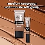 e.l.f. Soft Glam Satin Concealer, Medium Coverage For Blemishes & Under-Eye, Crease-Resistant, Long Lasting, Vegan & Cruelty-Free, 50 Deep Warm