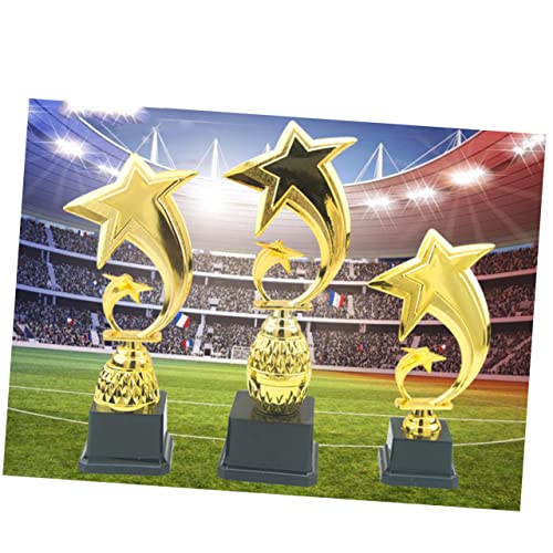 Tofficu troféu da competição troféus de futebol medalhas de futebol troféu de plástico competição de
