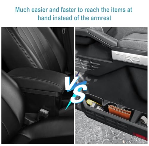 Image of CDEFG 6Pcs for 2025 2026 Toyota Tacoma Side Door Storage Tray Organizer, for 2025-2026 Toyota Tacoma Accessories Front Door & Back Door Handle Pockets Inserts