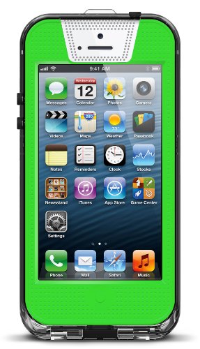 Icontact Ic-W502 Waterproof Case For Iphone 5/5S - Retail Packaging - Clear/Green #TOP2