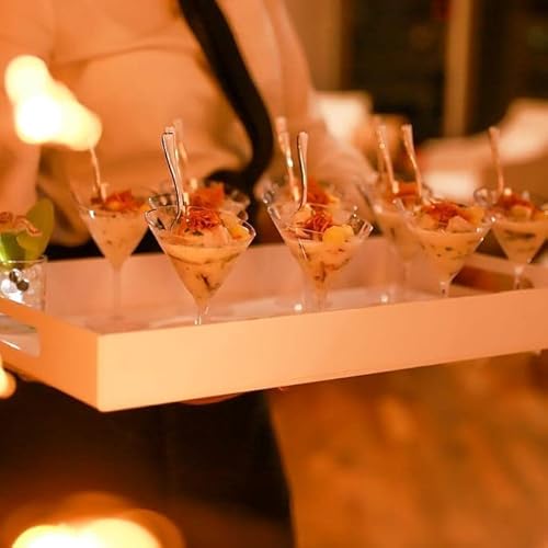 Sweet Flavor Disposable & Recyclable Plastic Mini Martini Glass 3 Oz. Pack Of 10 Pieces, Perfect To Serve Drinks & Dessert For All Occasion (Pack Of 10) #TOP3