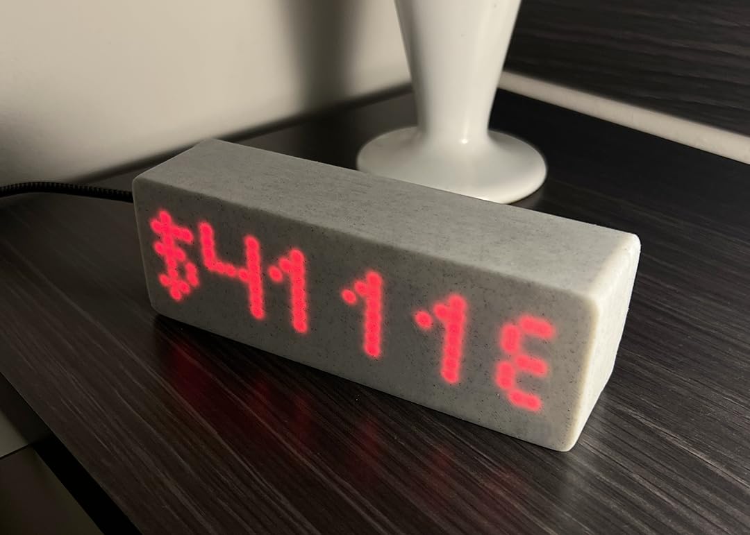 Real-time Bitcoin Price and Last Mined Block Number LED Display :  Amazon.co.uk: Lighting
