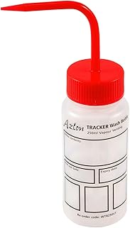 Tracker Wash Bottles, Write-on Label for Traceability, 250mL, Pack/5