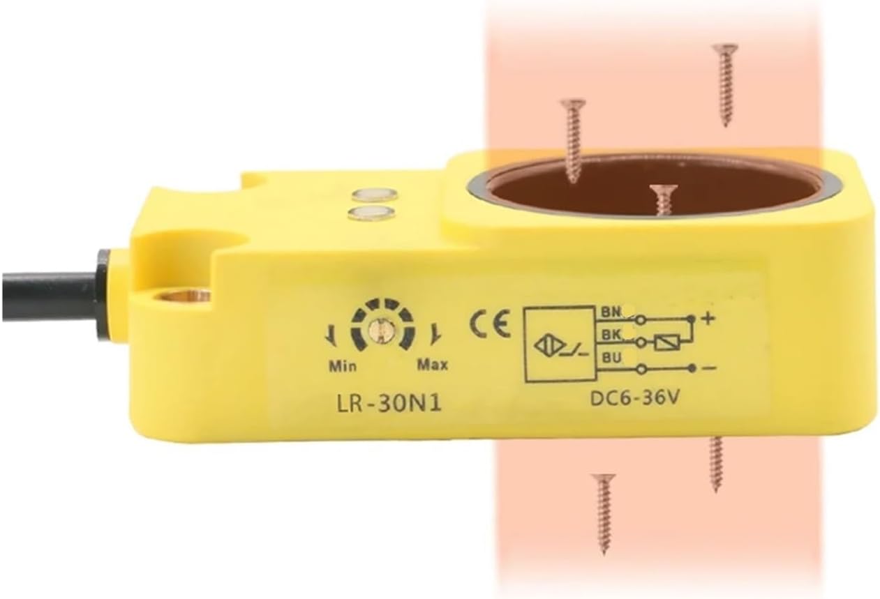 Ring Inductive Proximity Switch 3 6 8 10 12 15 22 30mm Screw Spring Steel Ball Metal Object Speed Detect Sensor NPN PNP(LR-03 (3mm),PNP NO)