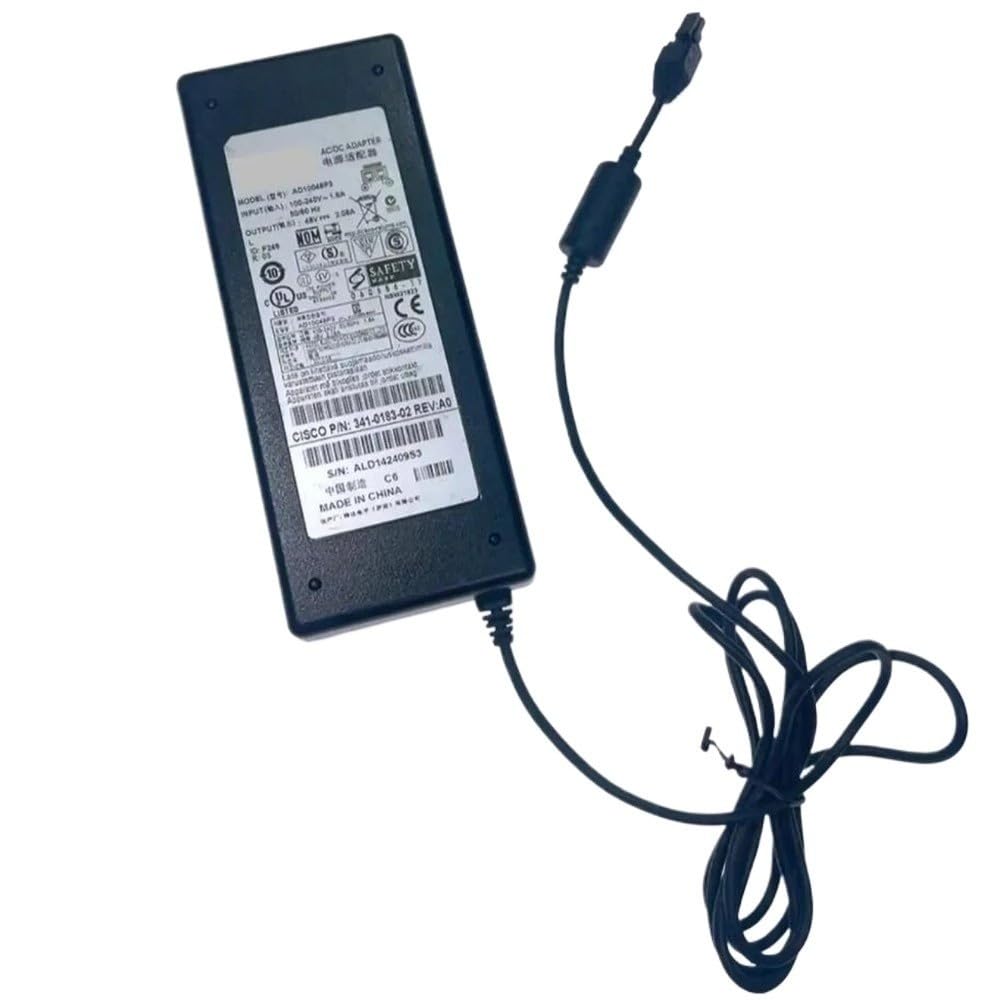 48V 2.08A 2PIN AC DC Adapter Power Supply 100W AD10048P3 For CISCO ASA 5505 WLC2106 ASA5505 341-0183-02 FOR Firewall Charger(EU CABLE)