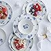 Stone Lain Viola 12-Piece Dinnerware Set Porcelain, Plates and Bowls Set, Dish Set for 4, Microwave and dishwasher Safe, Blue